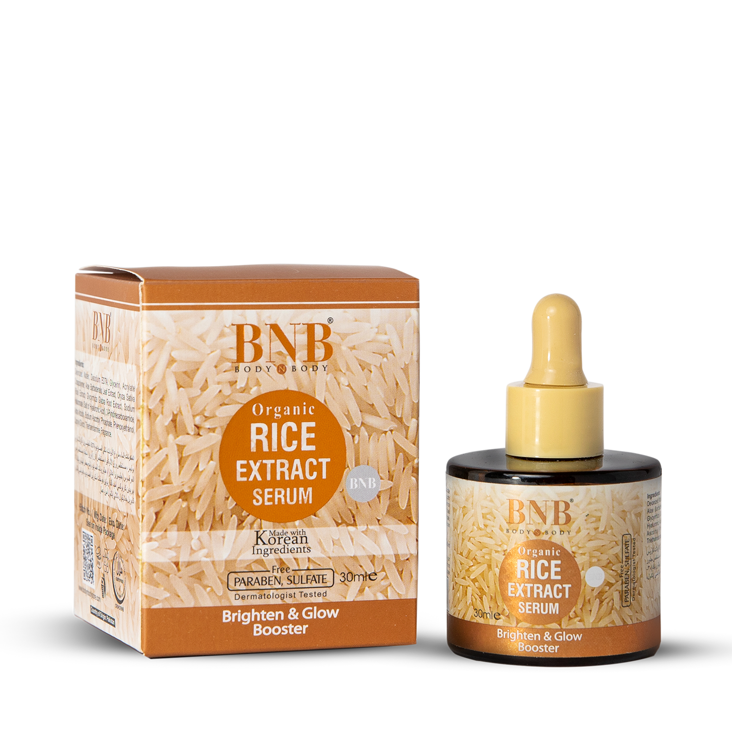BNB Rice Extract Serum Brighten & Glow Booster - 30ml