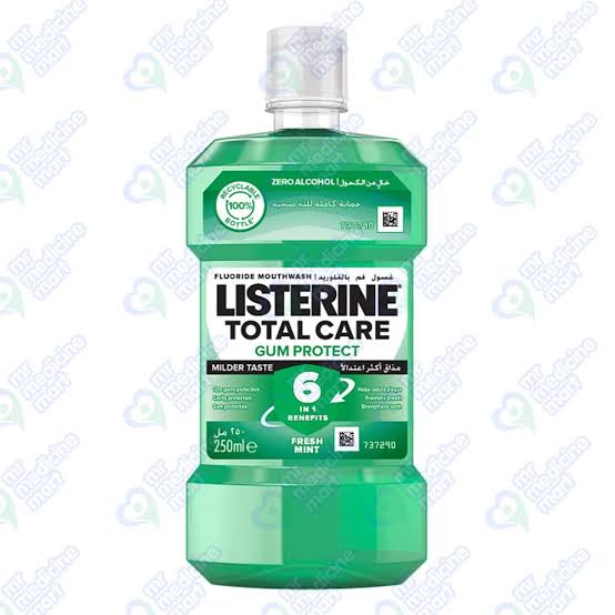 Listerine Total Care Gum Protect Milder Taste Fresh Mint Mouth Wash 250 ml