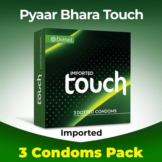Touch Dotted Condoms - Pack of 3