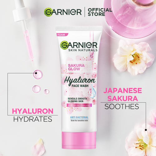 Garnier Sakura Glow Hyaluron Super Whip Foam 100-ml