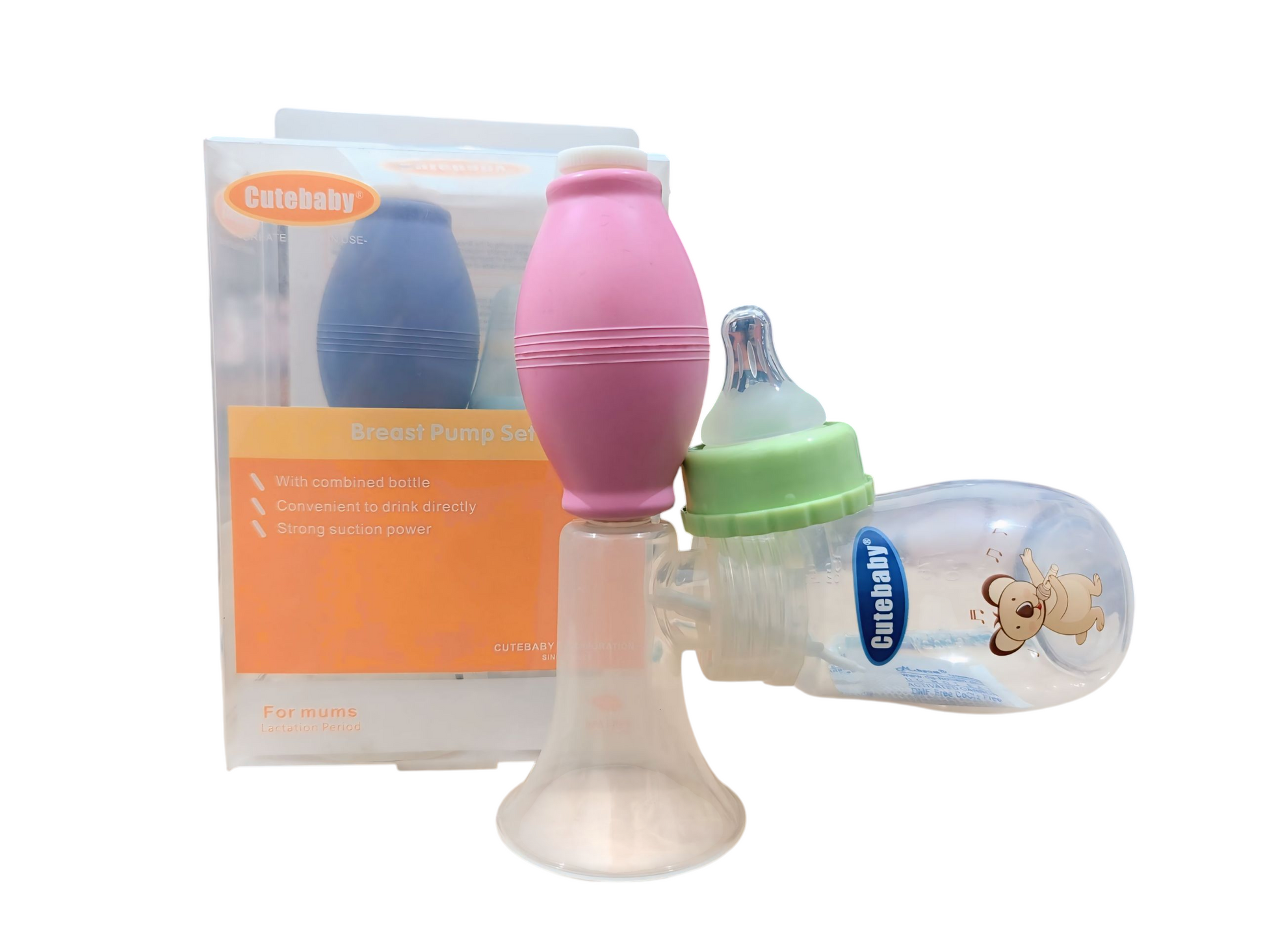 Cutebaby Breast Pump Set With Feeder
