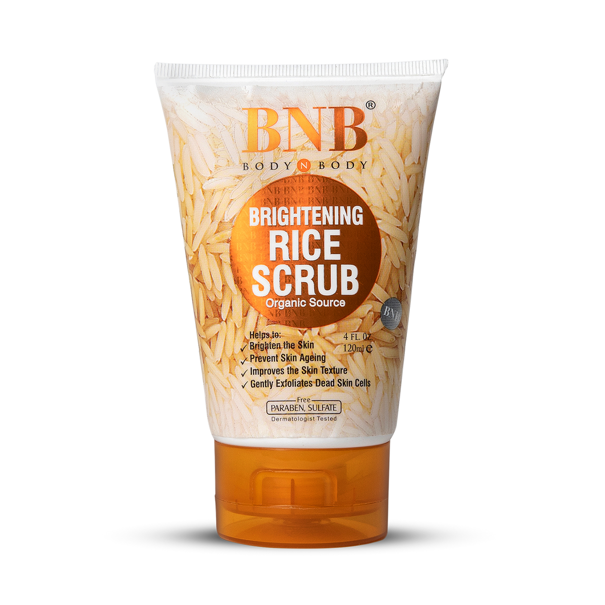 BNB Brightening Rice Scrub, 120ml