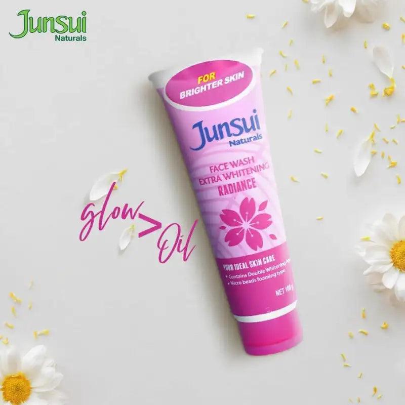 Junsui Face Wash Extra Whitening Radiance 100Gm