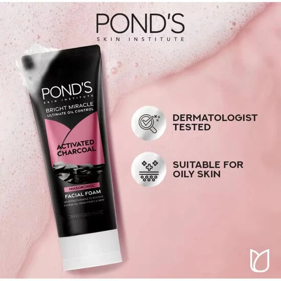 Ponds Face wash Activated Charcoal – 100g imported