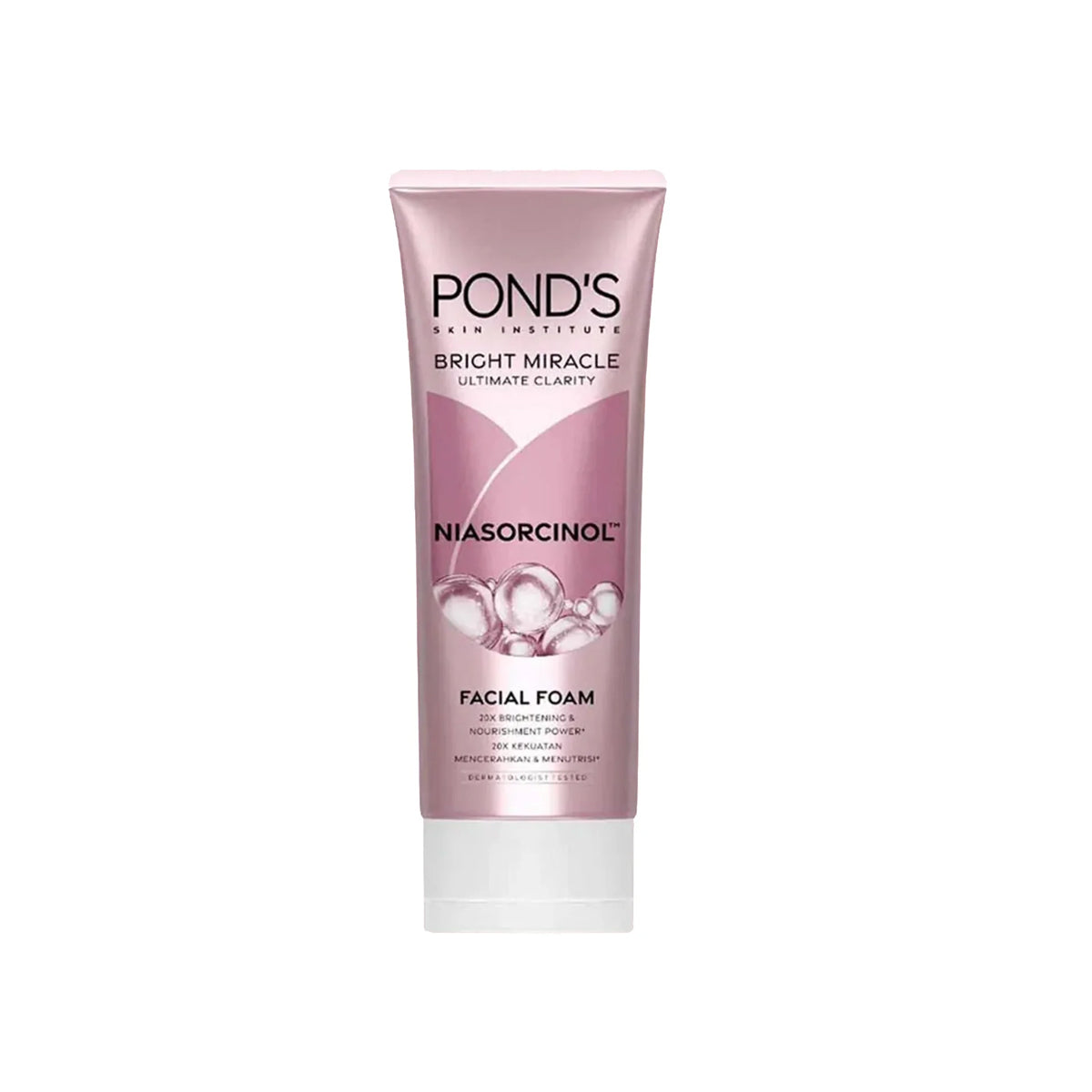 Ponds - Bright Miracle Facial Foam - 20X Brightening with Niacinamide & E-Resorcinol - 100g