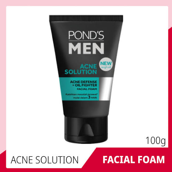 Pond's Men Acne Solution Acne Defense + Oil Fighter Facial Foam 100GM