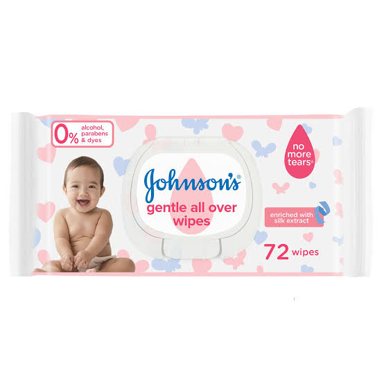 Johnson’s Gentle All Over Baby Wipes, 72-Pack