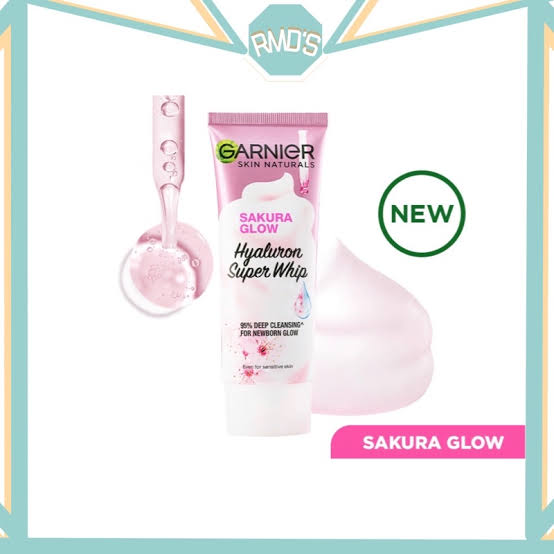 Garnier Sakura Glow Hyaluron Super Whip Foam 100-ml