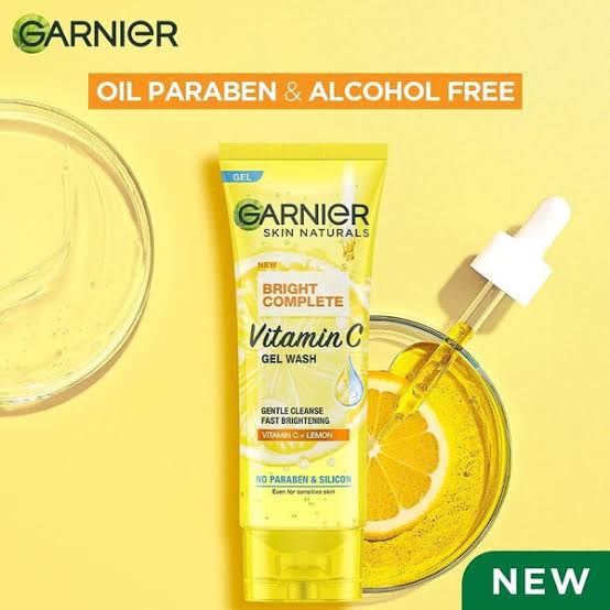 Garnier Bright Complete Vitamin C Gelwash, 100-g