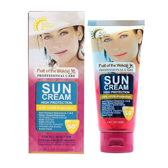 Wokali High Protection Sun Cream SPF 50+, a sunblock  high UVA/UVB