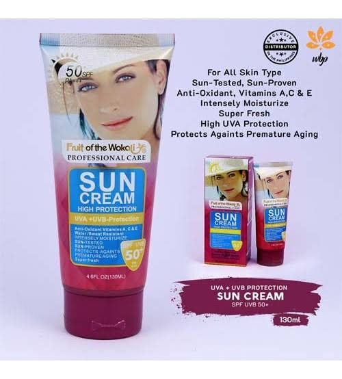 Wokali High Protection Sun Cream SPF 50+, a sunblock  high UVA/UVB