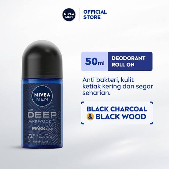 NIVEA MEN Roll On Deodorant Deep Dark wood 50ml