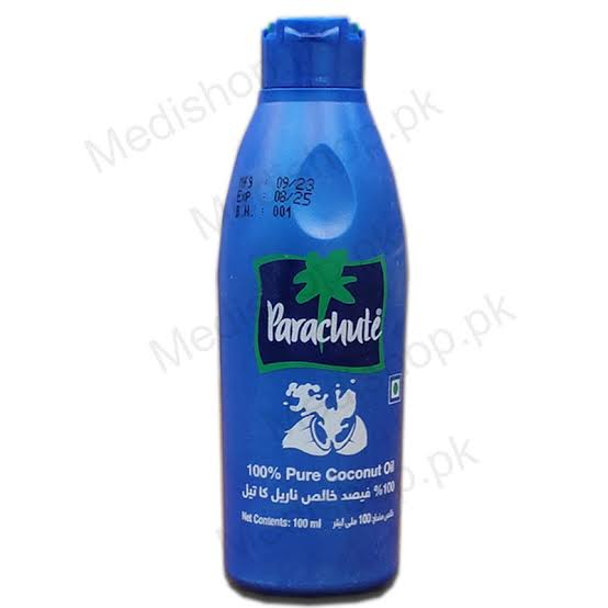 Parachute 100% Pure Coconut Oil 100ml (Imported)