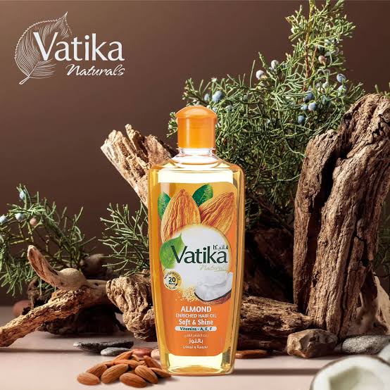 Vatika Naturals Enriched Hair Oil Softness & Shine With Almond 100ml