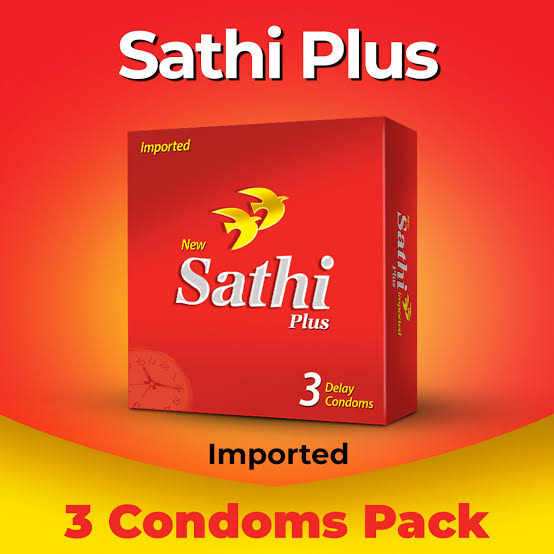 Sathi Plus Delay Condoms - Pack Of 3