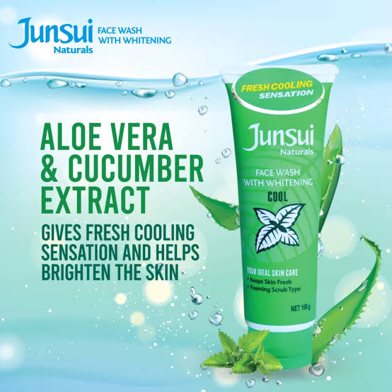 Junsui Natural Face Wash With Whitening Cool 100Gm