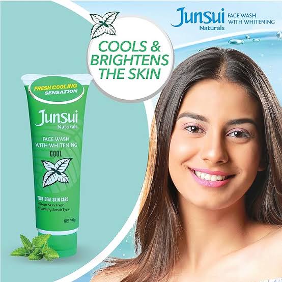Junsui Natural Face Wash With Whitening Cool 100Gm