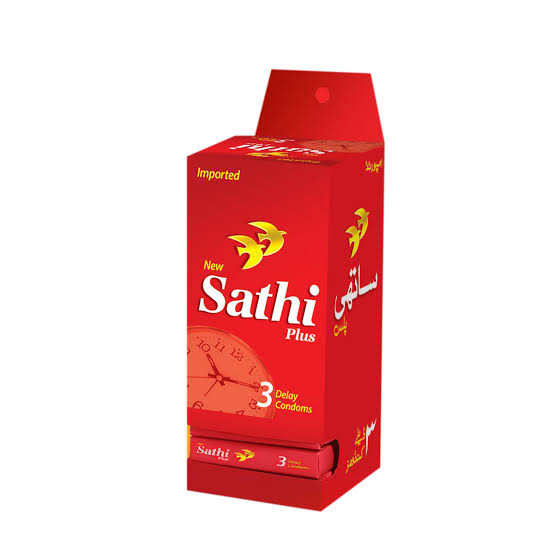 Sathi Plus Delay Condom Dispenser - Pack of 3 - 18 Pieces (6 x 3's) |