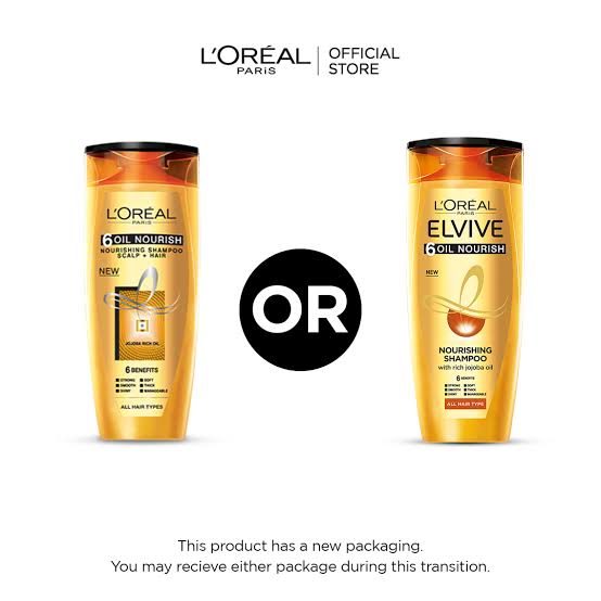 L'Oreal Paris 6 Oil Nourish Scalp + Hair Nourishing Shampoo, For All Hair Types, 175ml | Luxurious Hair Elixir