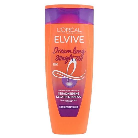L'Oreal Paris Elvive Dream Long Straight 72Hrs Straightening Keratin Shampoo, Long Frizzy Hair, 175ml