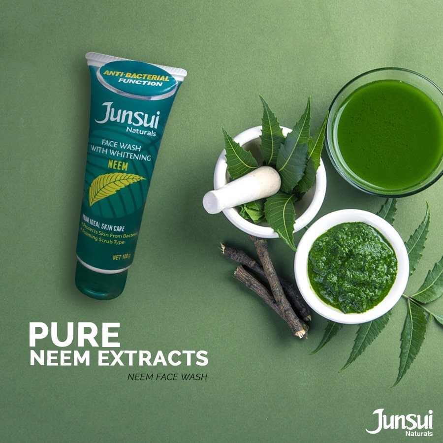 Junsui Naturals Face Wash With Whitening Neem 100gm