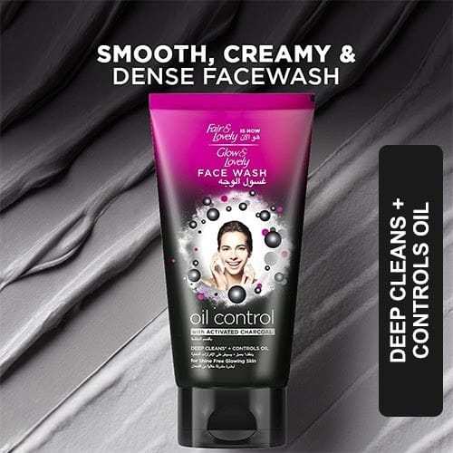 Fair & Lovely – Face Wash With Activated Charcoal | Deep Clean + Oil Control